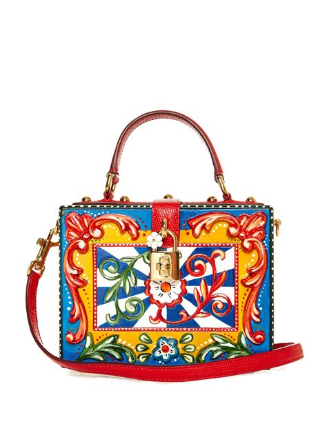 dolce gabbana hand painted|Dolce Box bag in hand.